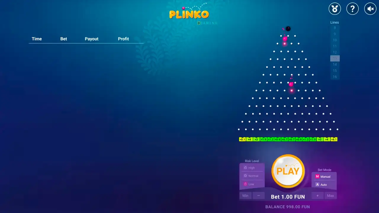Guida al gioco Plinko